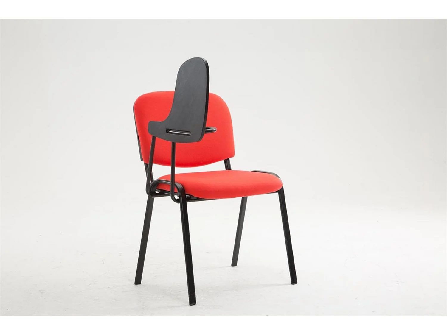 Chaise de conférence - Tissu & Blanc - Rouge - Ken