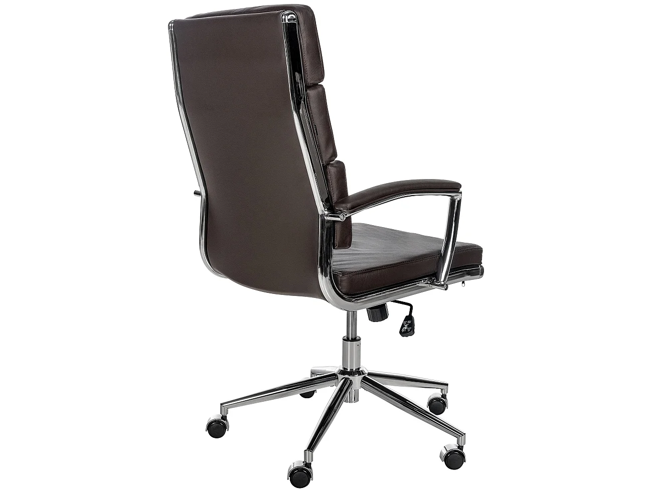 Chaise de bureau - Véritable cuir - Marron - Cleveland