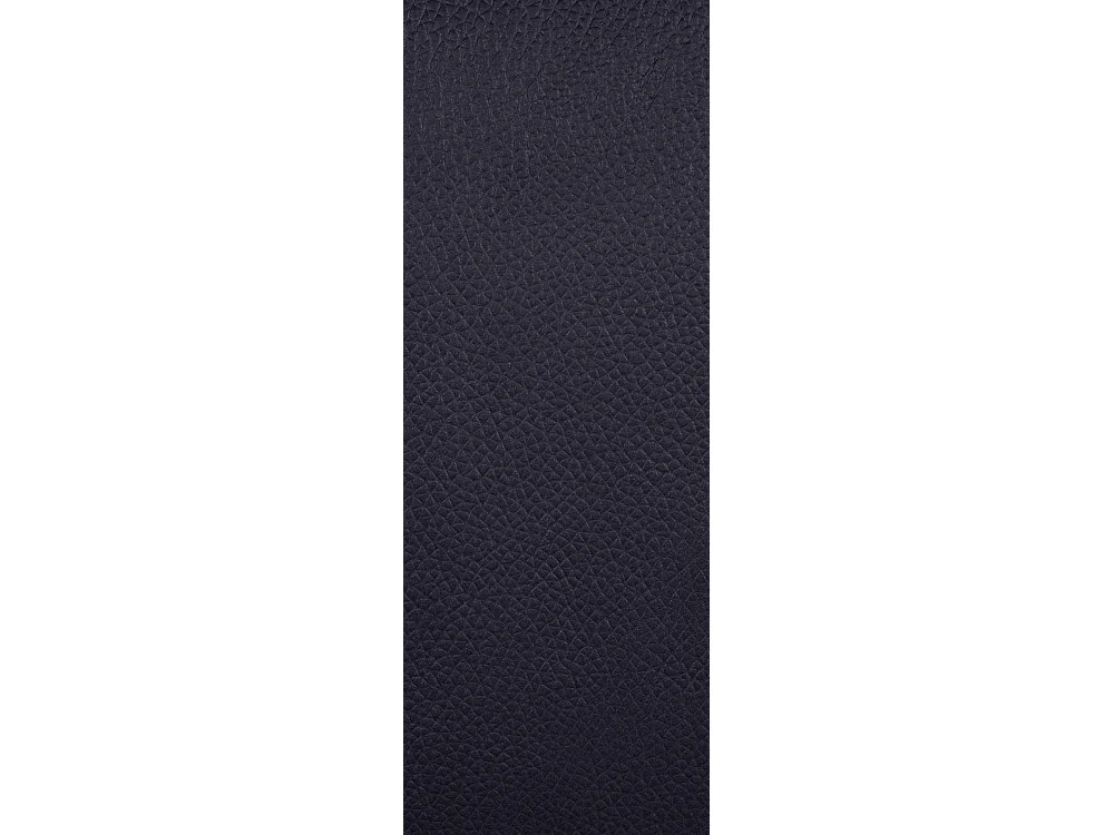 Chaise de bureau - Véritable cuir & Métal chromé - Noir - Cleveland