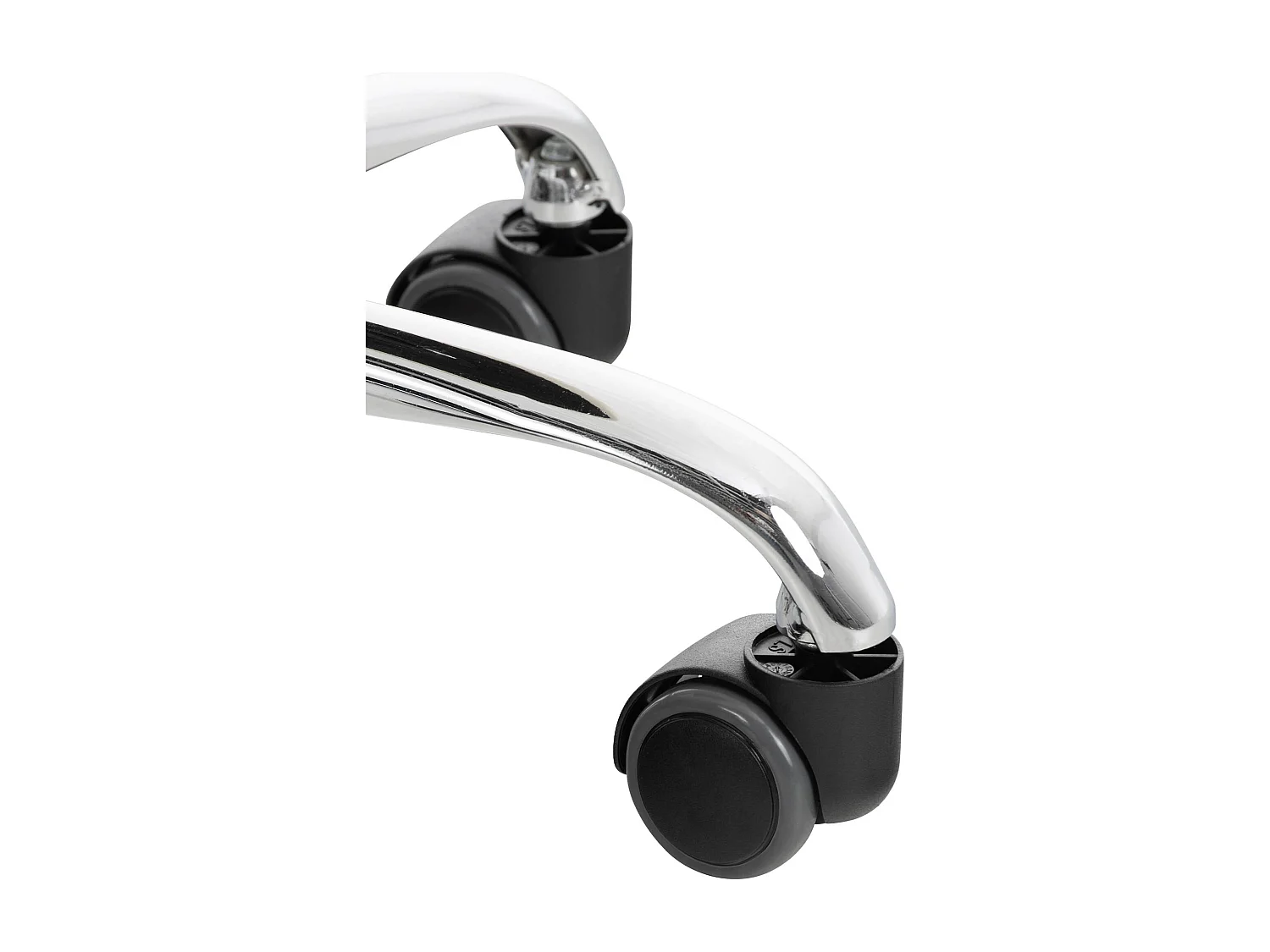 Lot de 2  Tabouret de bureau - Similicuir - Noir - Reno