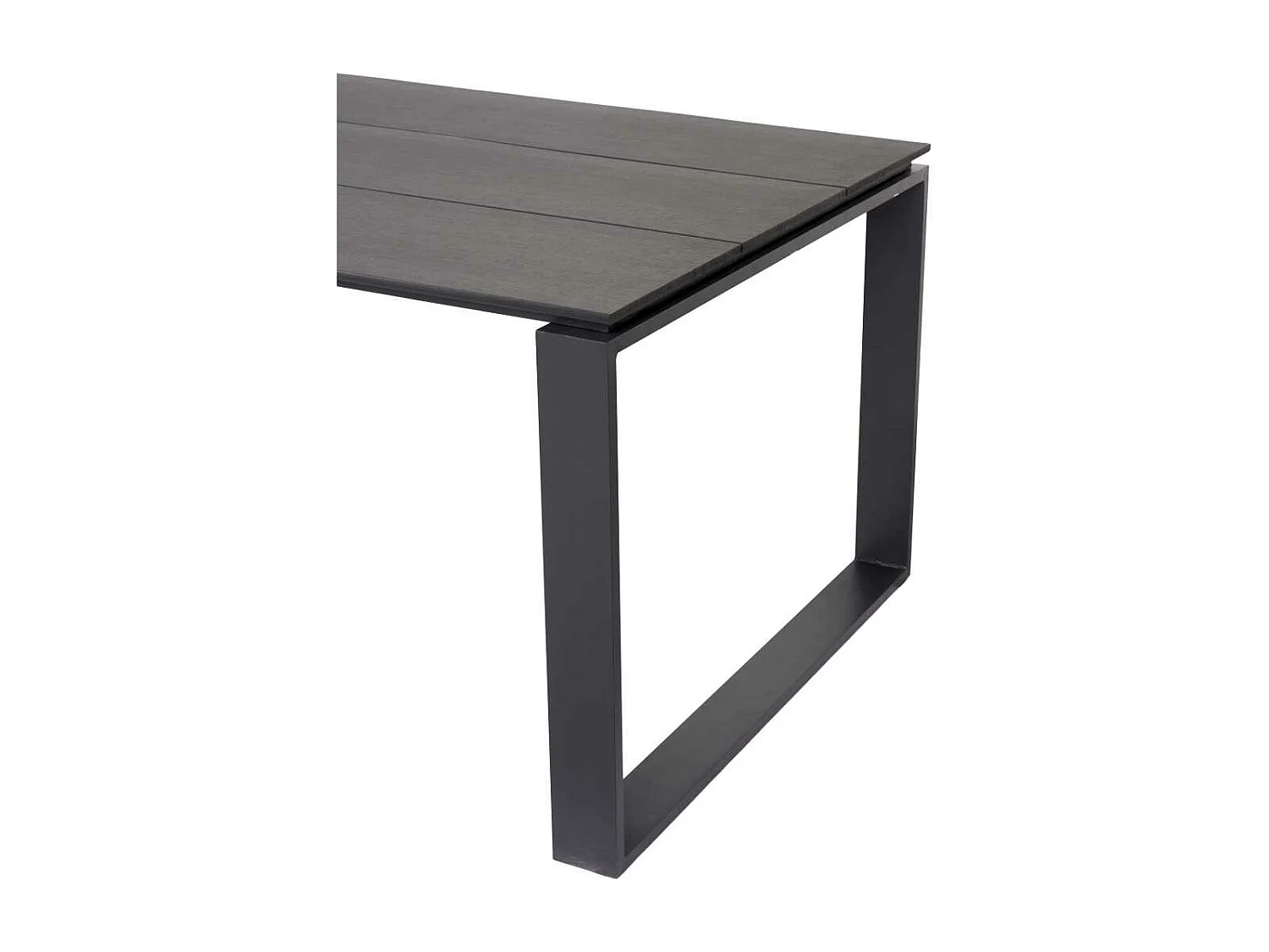 Martinus Table de jardin 210 x 100 cm, noir.