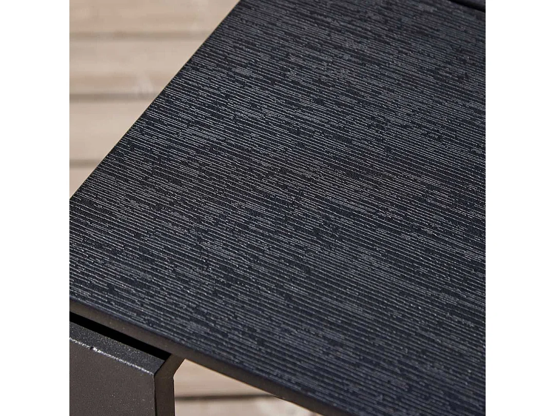 Martinus Gartentisch 210 x 100 cm schwarz.
