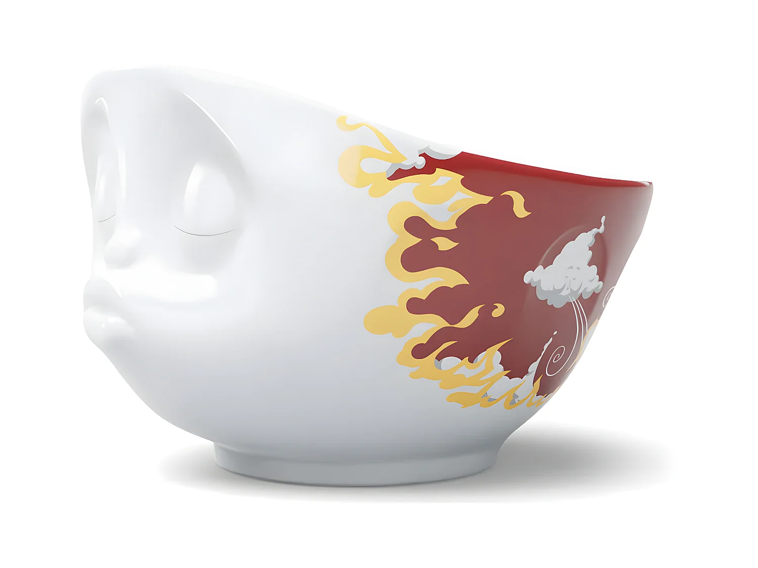 Grand bol en porcelaine Tassen Bisous Hot 500 ml