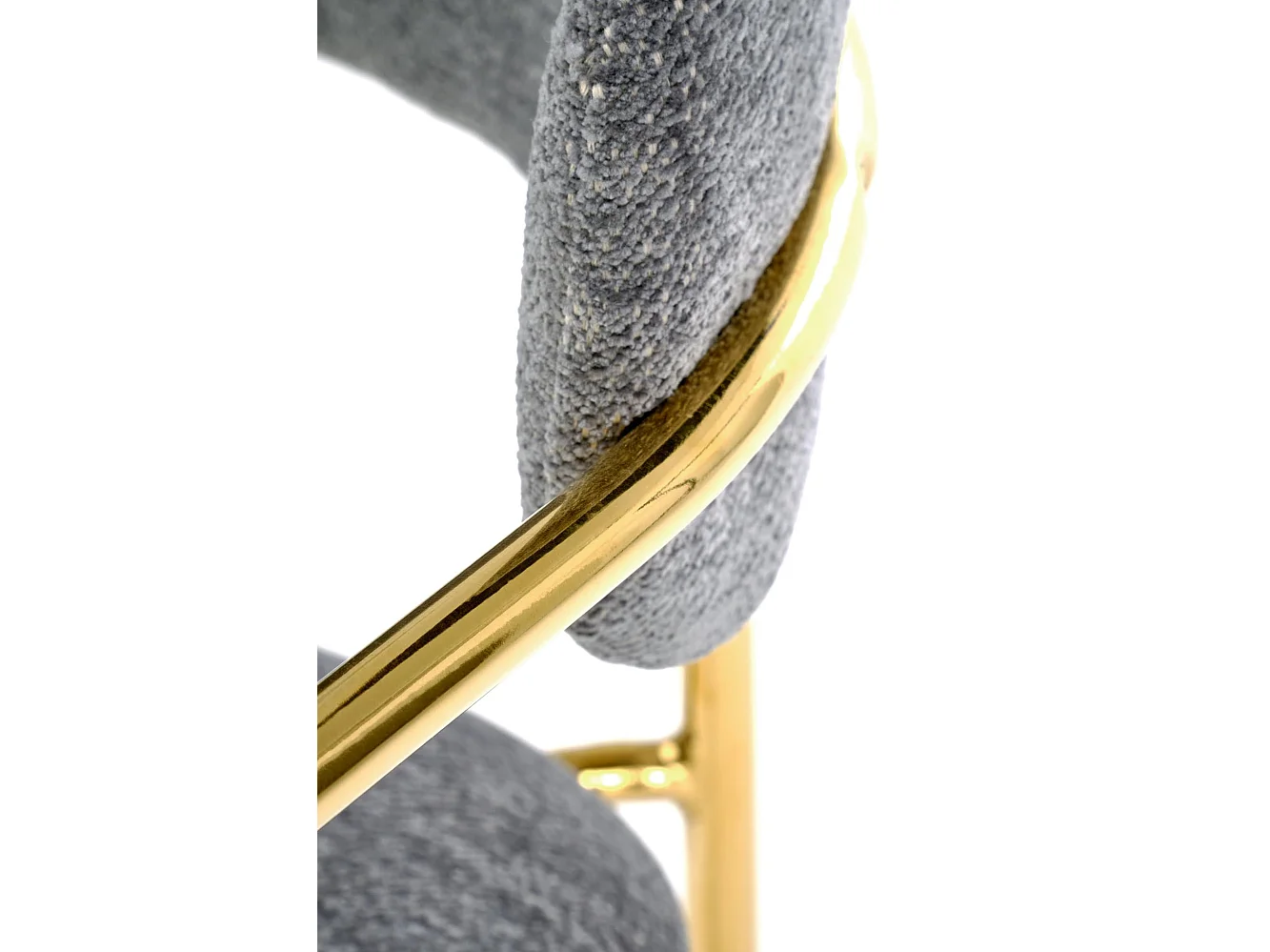 Stuhl aus verchromtem Stahl 54 x 76 cm