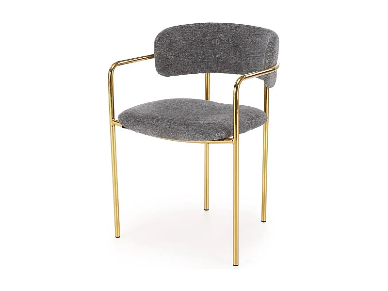 Stuhl aus verchromtem Stahl 54 x 76 cm