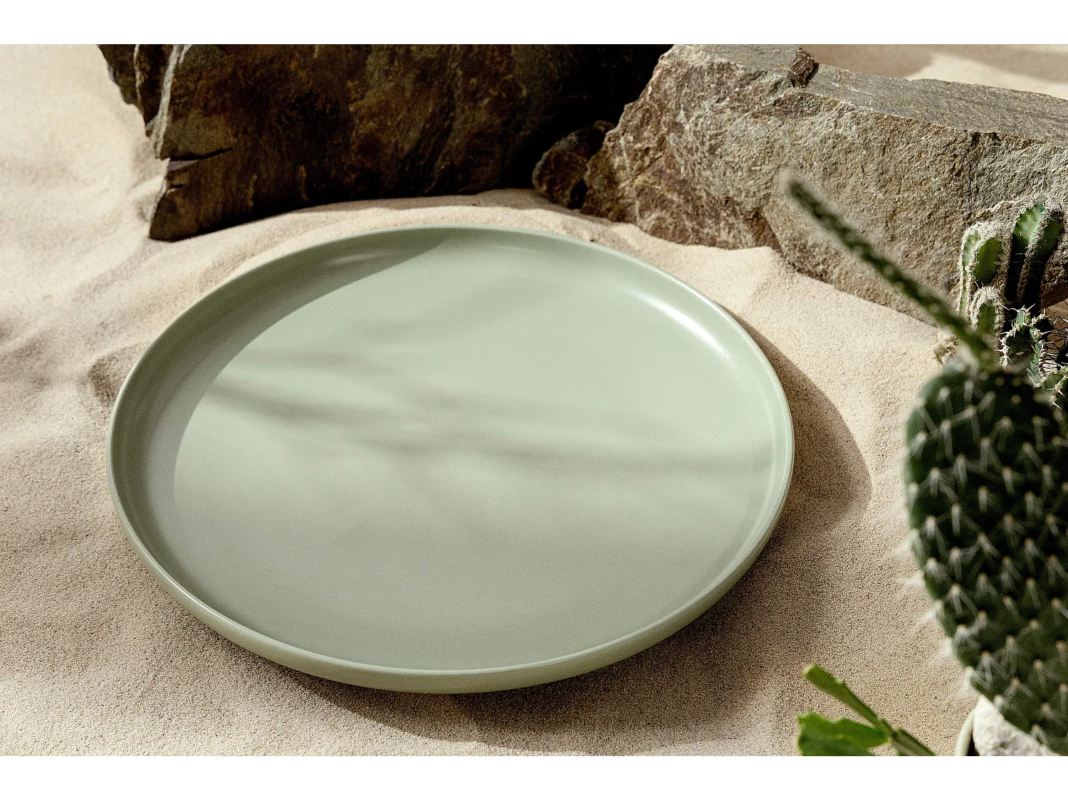 Tafelservice 6 Personen 24-tlg - Matt Pistazienfarben - VICTO