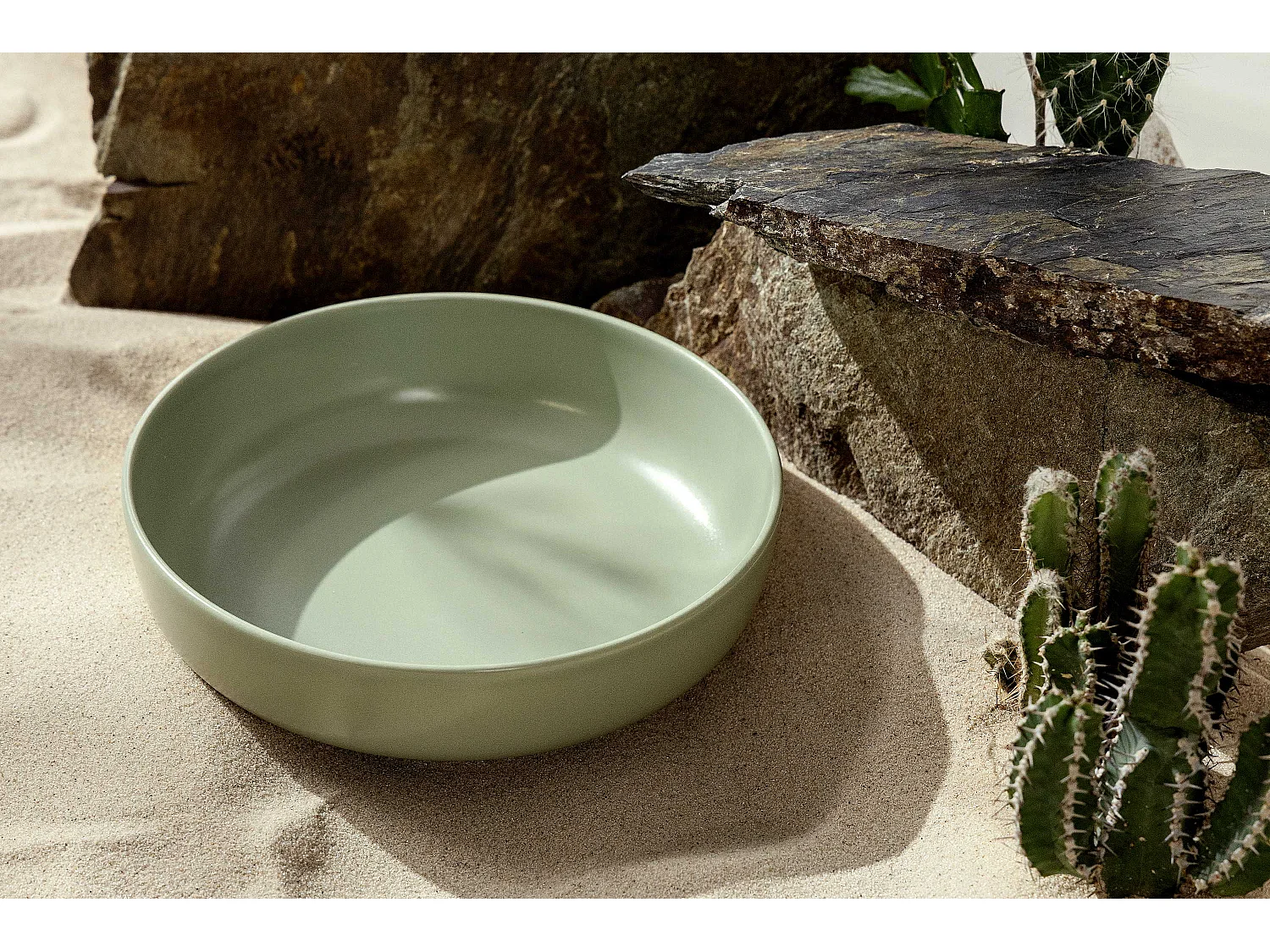 Tafelservice 6 Personen 12-tlg - Matt Pistazienfarben - VICTO