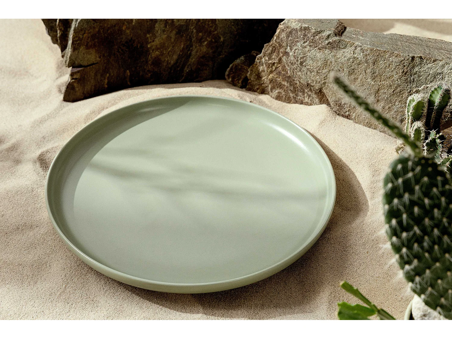 Tafelservice 6 Personen 12-tlg - Matt Pistazienfarben - VICTO