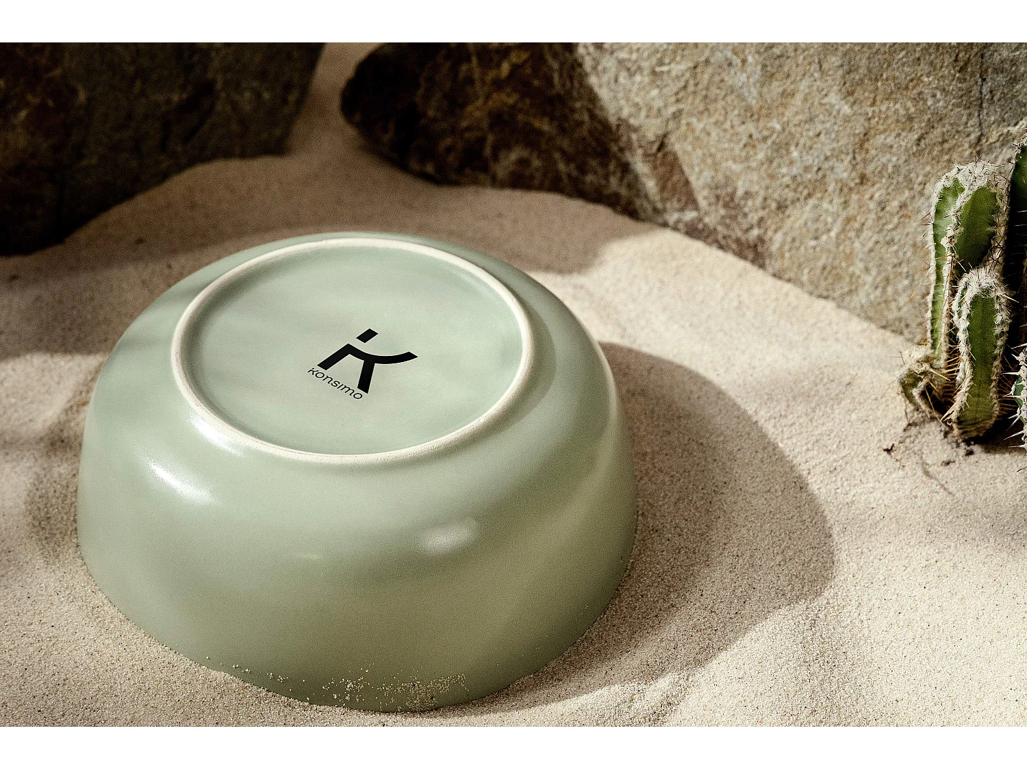 Tafelservice und Schüssel 18-tlg - Matt Pistazienfarben - VICTO