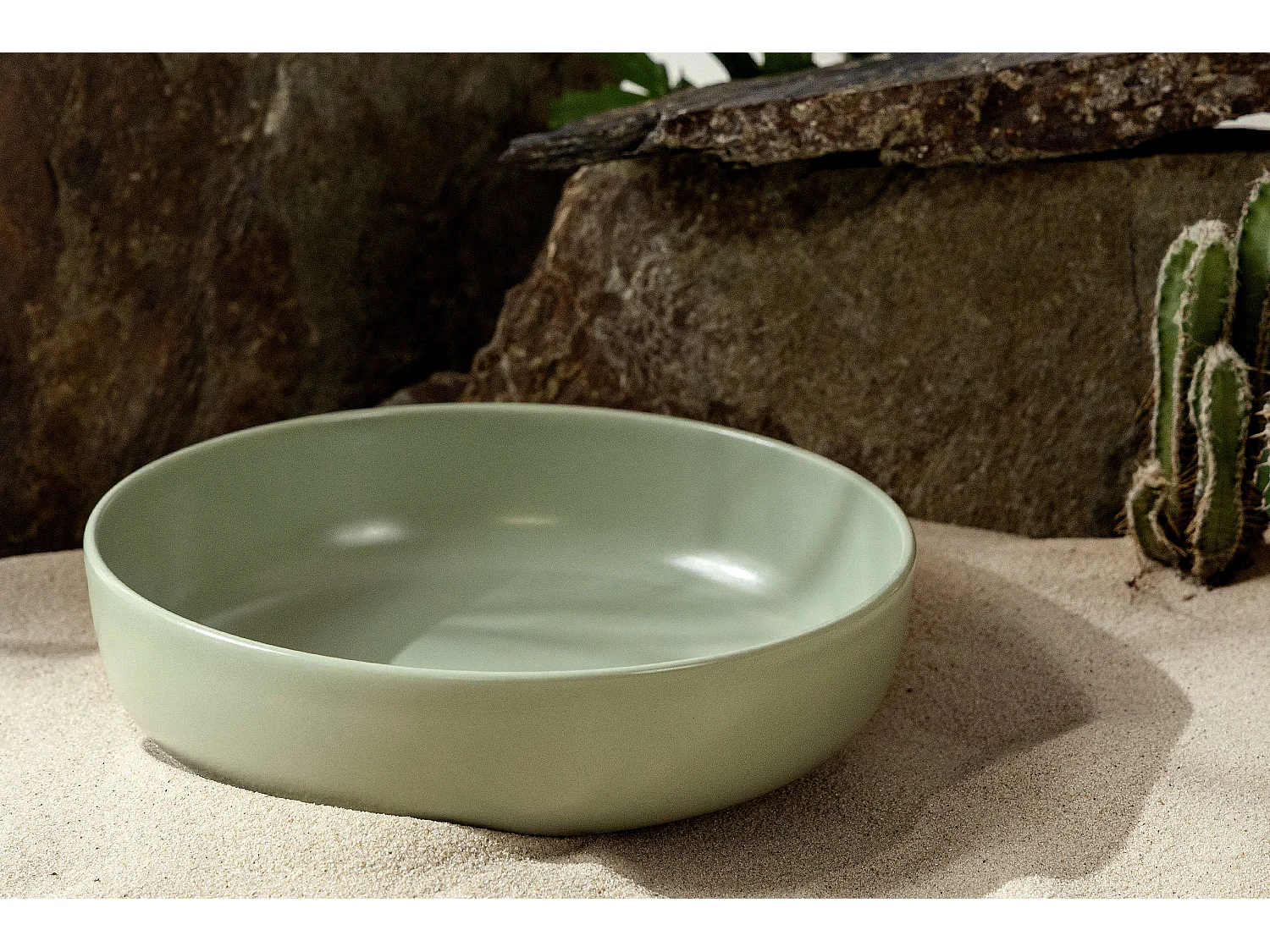 Teller-Set 6-tlg Suppenteller - Matt Pistazienfarben - VICTO