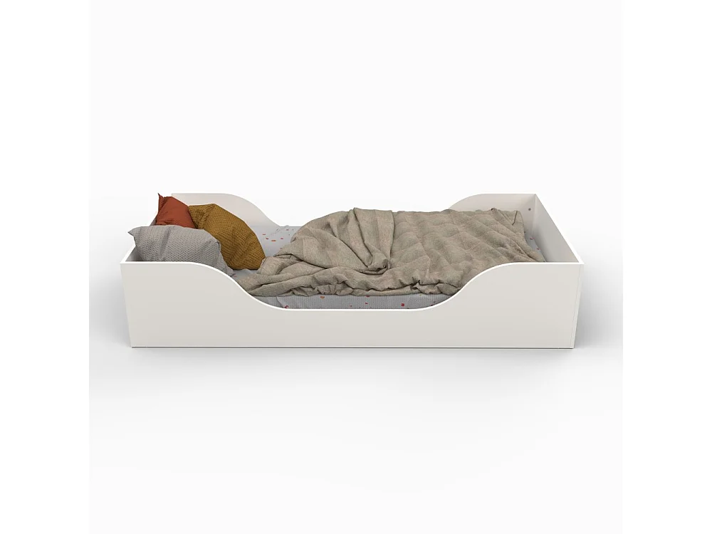 Lit NOE 90x190 + sommier / Blanc