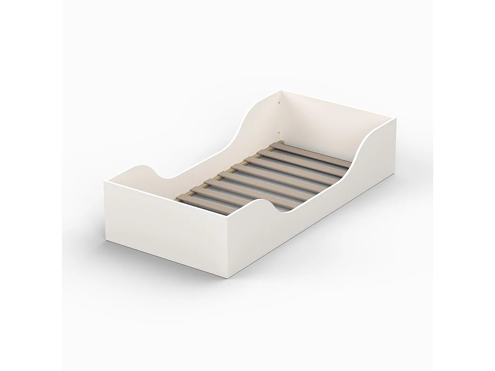 Lit NOE 90x190 + sommier / Blanc