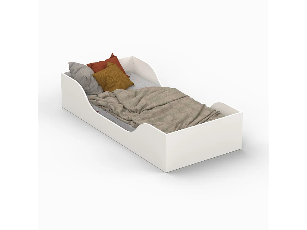 Lit NOE 90x190 + sommier / Blanc