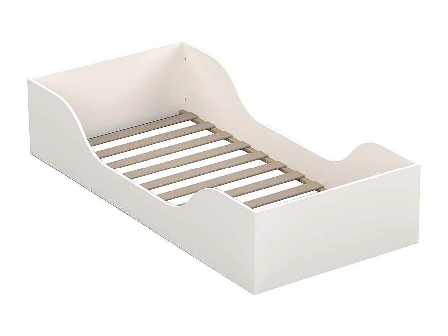 Lit NOE 90x190 + sommier / Blanc