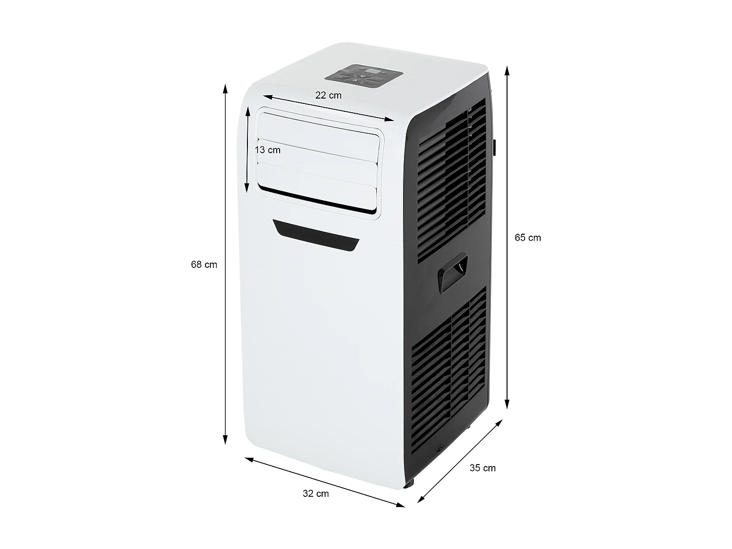 Climatiseur mobile 9000 BTU ventilateur refroidisseur 4en1 +  tuyau d'évacuation