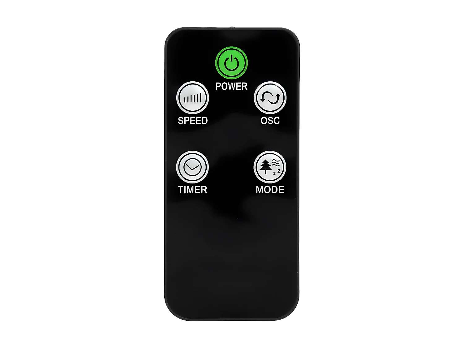 Ventilateur colonne tour oscillant sur pied 116cm piédestal noir +télécomande