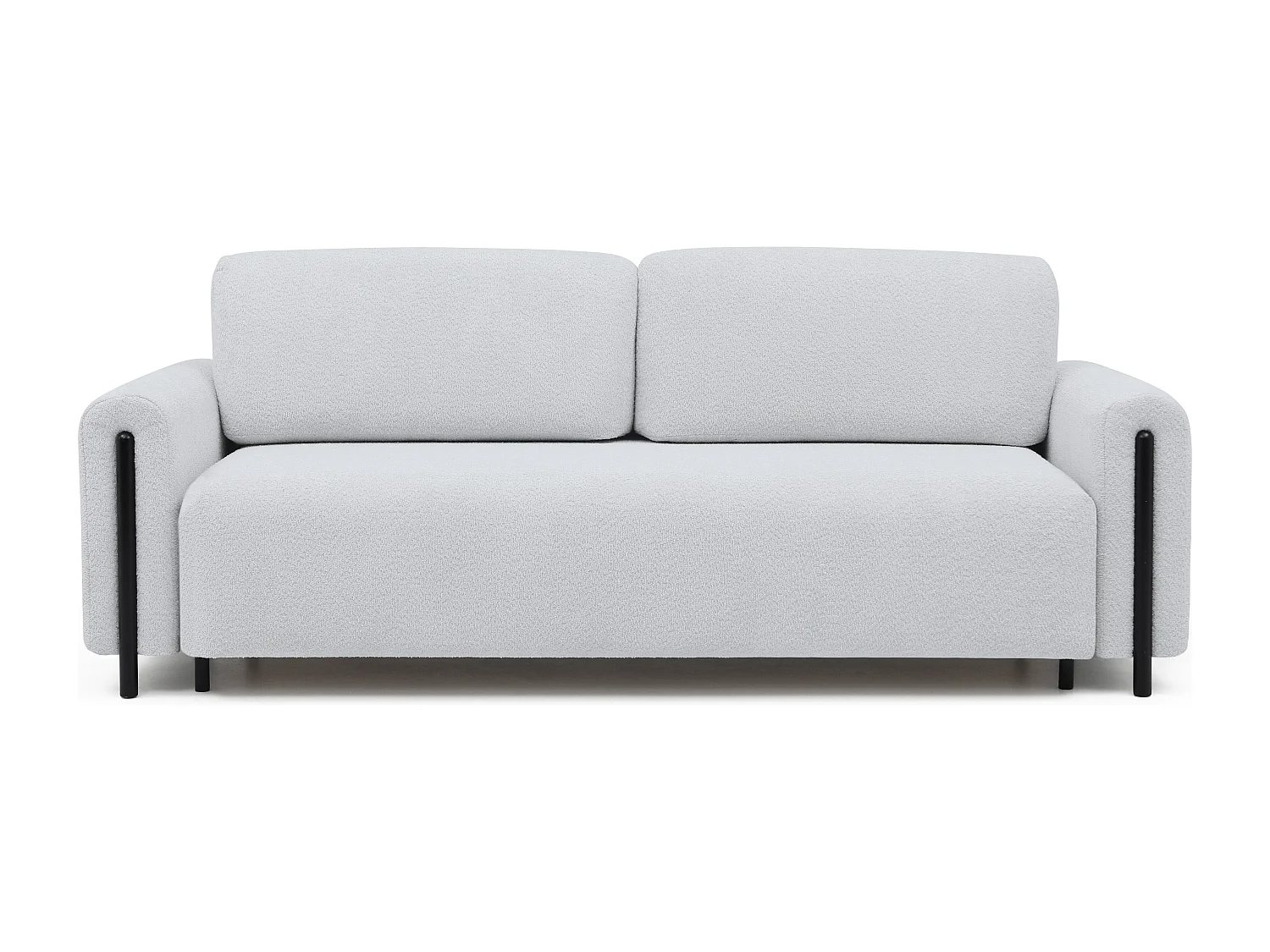 3 Pers. Couch  Padova /Stoff/Bordeux&Holz