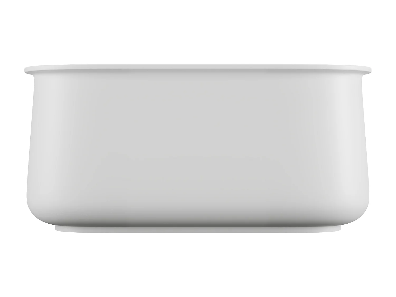 Freistehende Badewanne - Weiß matt - 130 x 74 x 60 cm - 195 L - CALDRIA