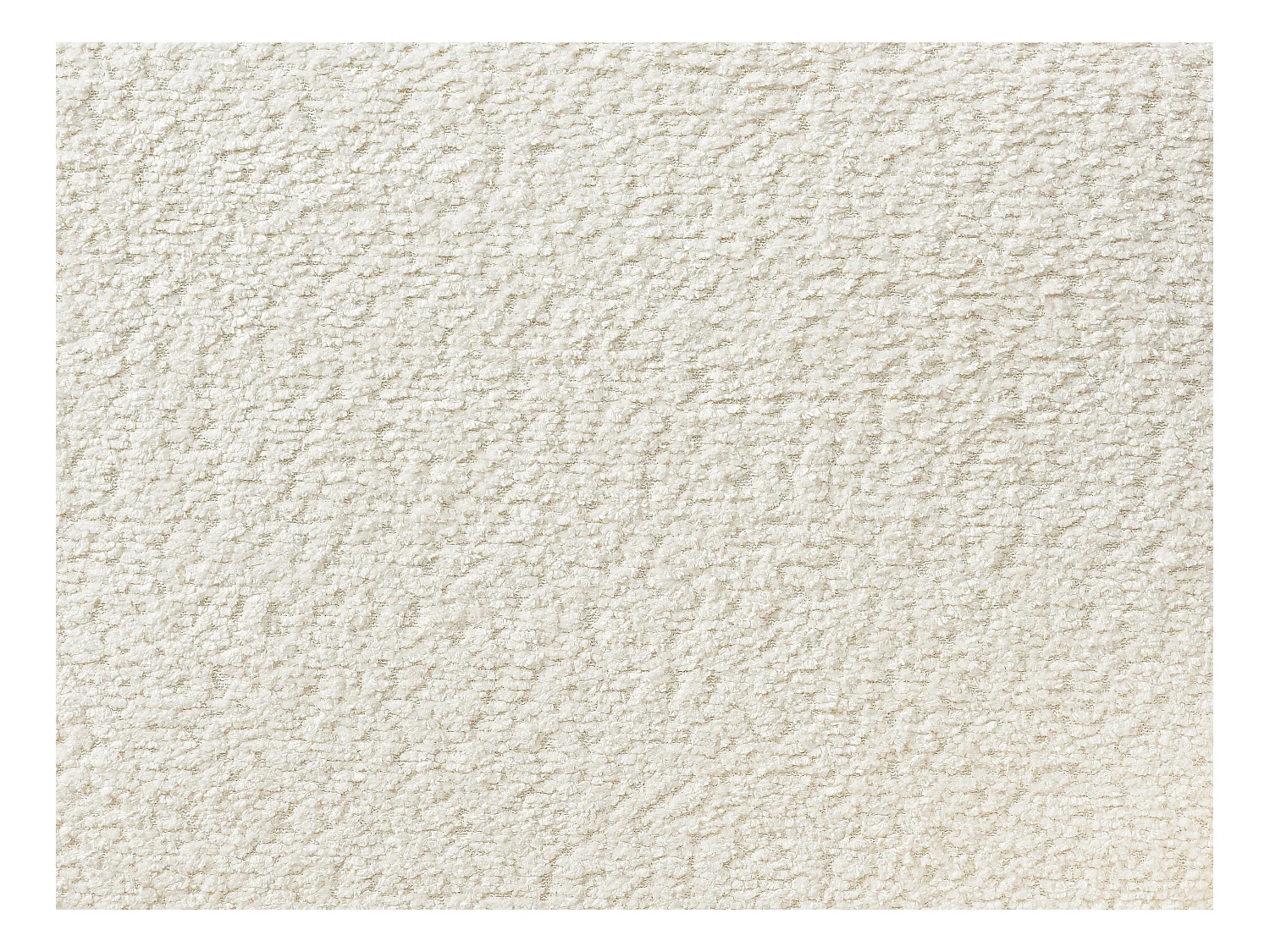 Lote de 2 sillas de tela rizada y metal negro - Crema - ALTINAM de Pascal MORABITO