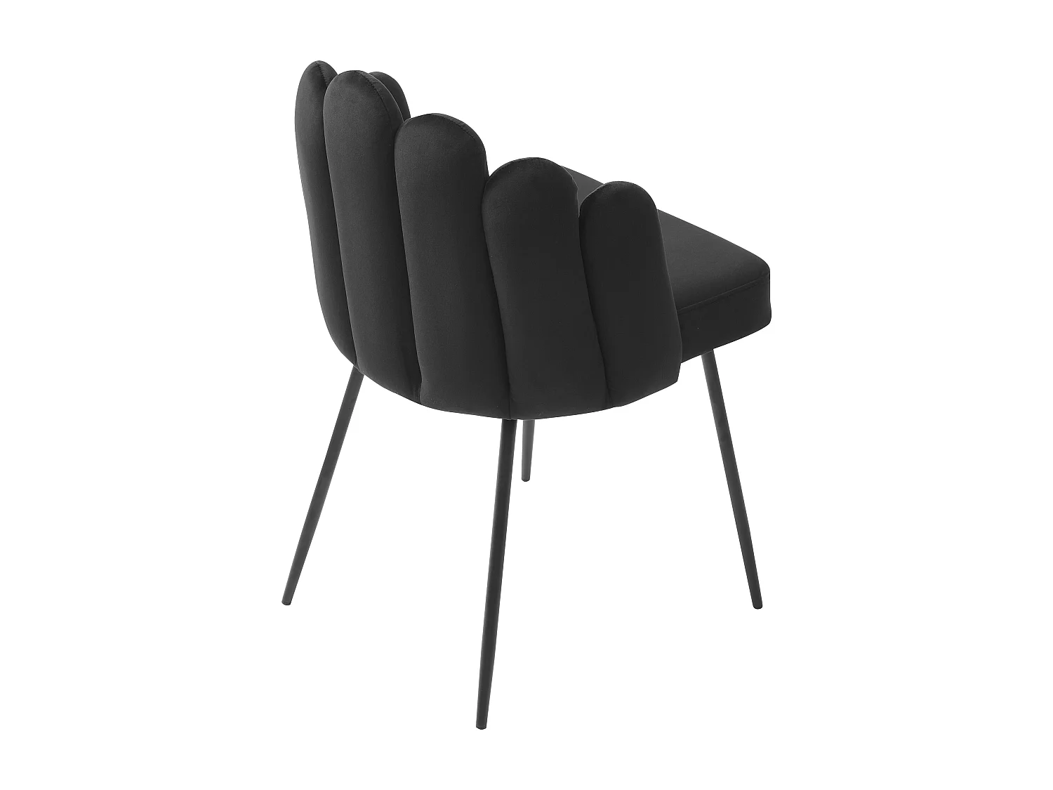 Sett med 2 stoler i fløyel og metall - Svart - ALTINAM fra Pascal MORABITO