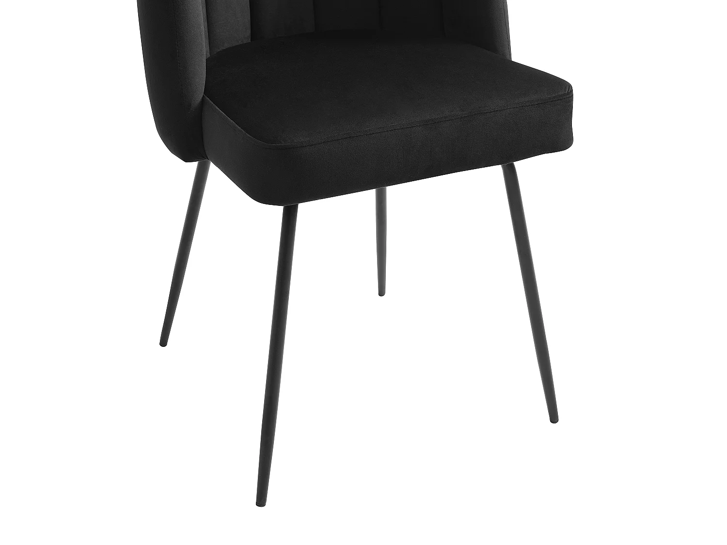 Sett med 2 stoler i fløyel og metall - Svart - ALTINAM fra Pascal MORABITO