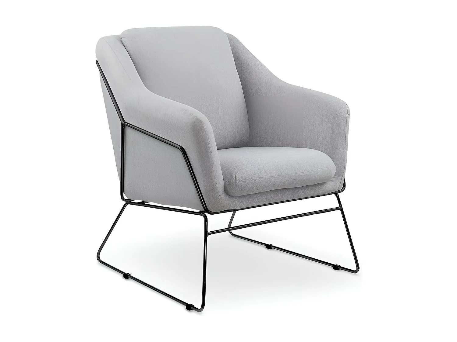 Relax Fauteuil Soft/Tissu/Gris&Noir