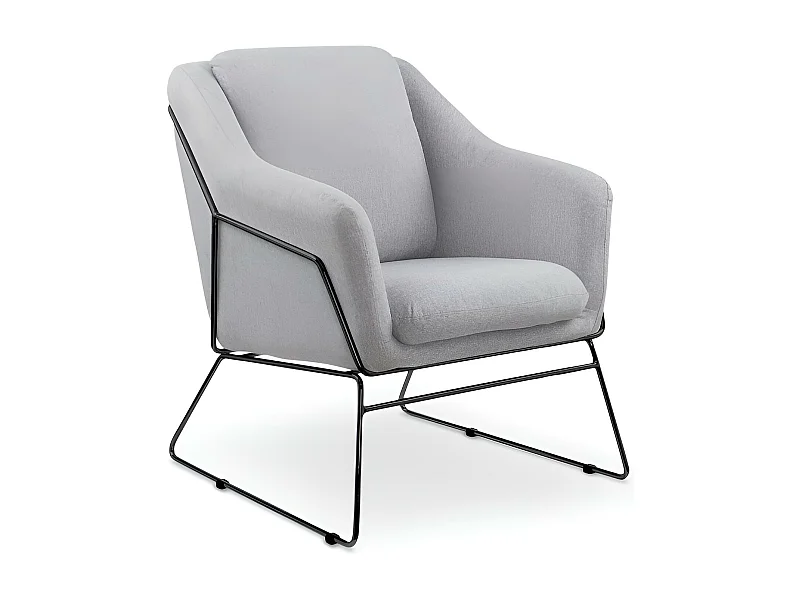 Relax Sessel Soft/Stoffbezug/Grau&Schwarz