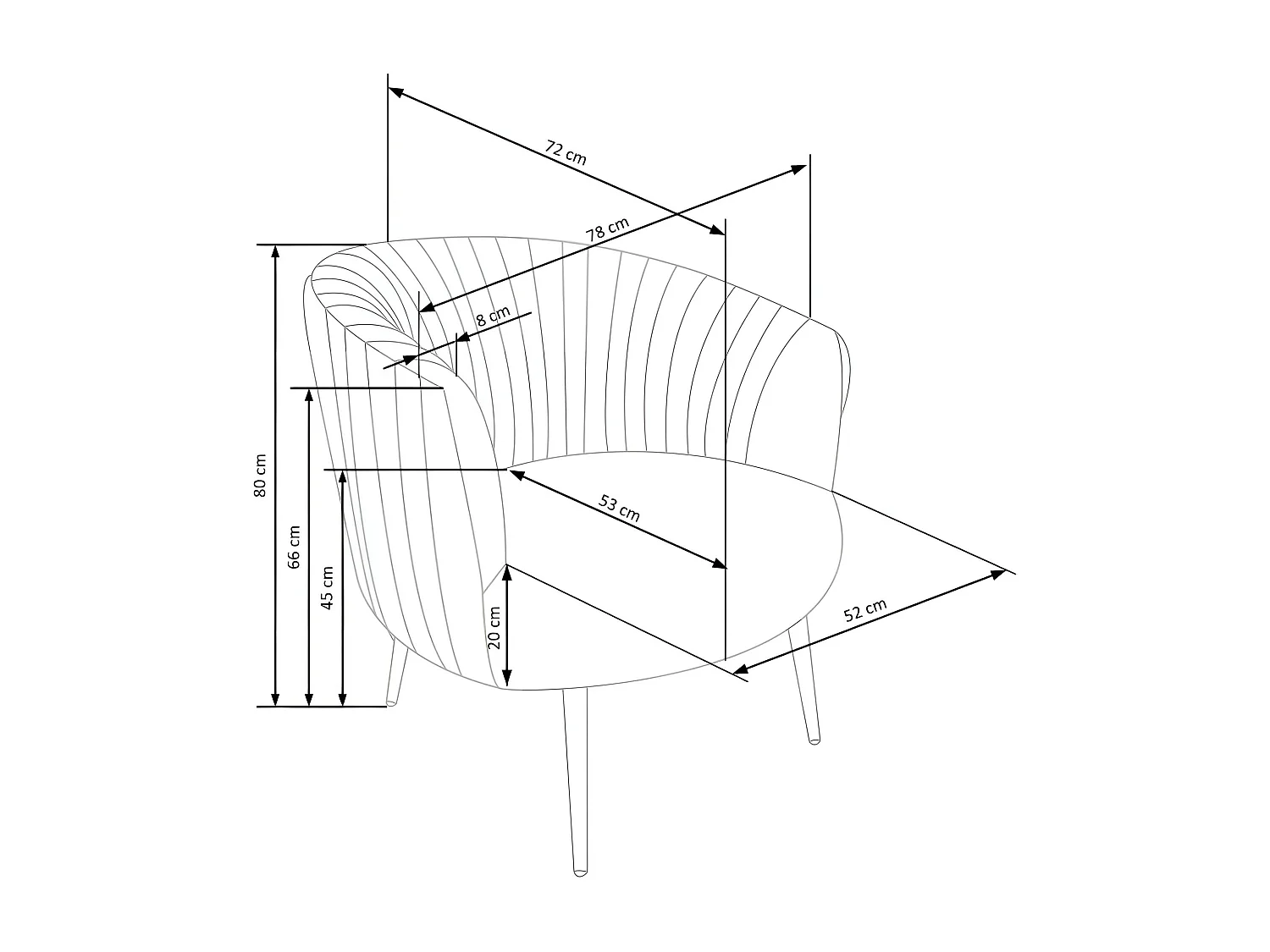 Relax Sessel Crown/Stoffbezug/Rot