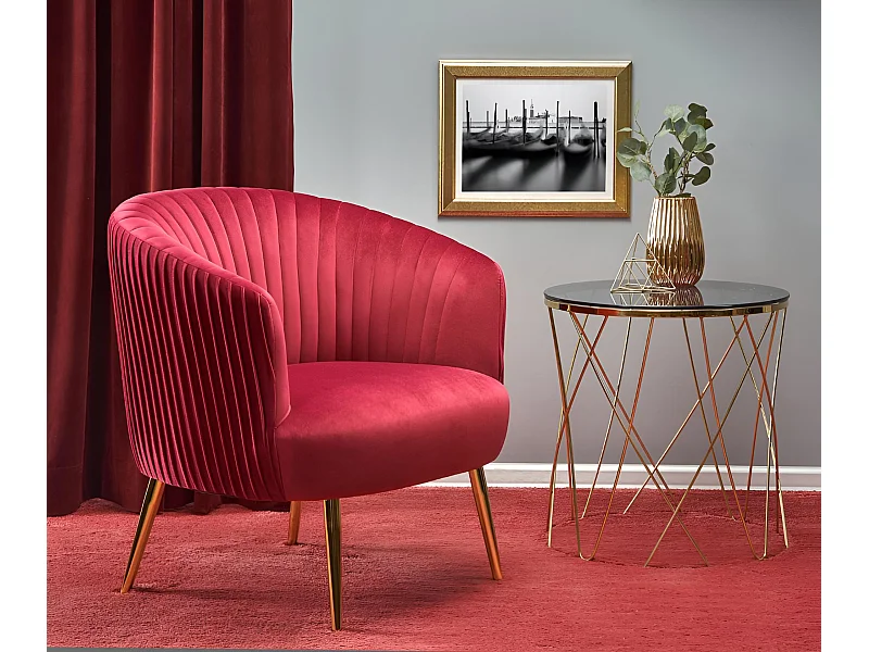 Relax Sessel Crown/Stoffbezug/Rot