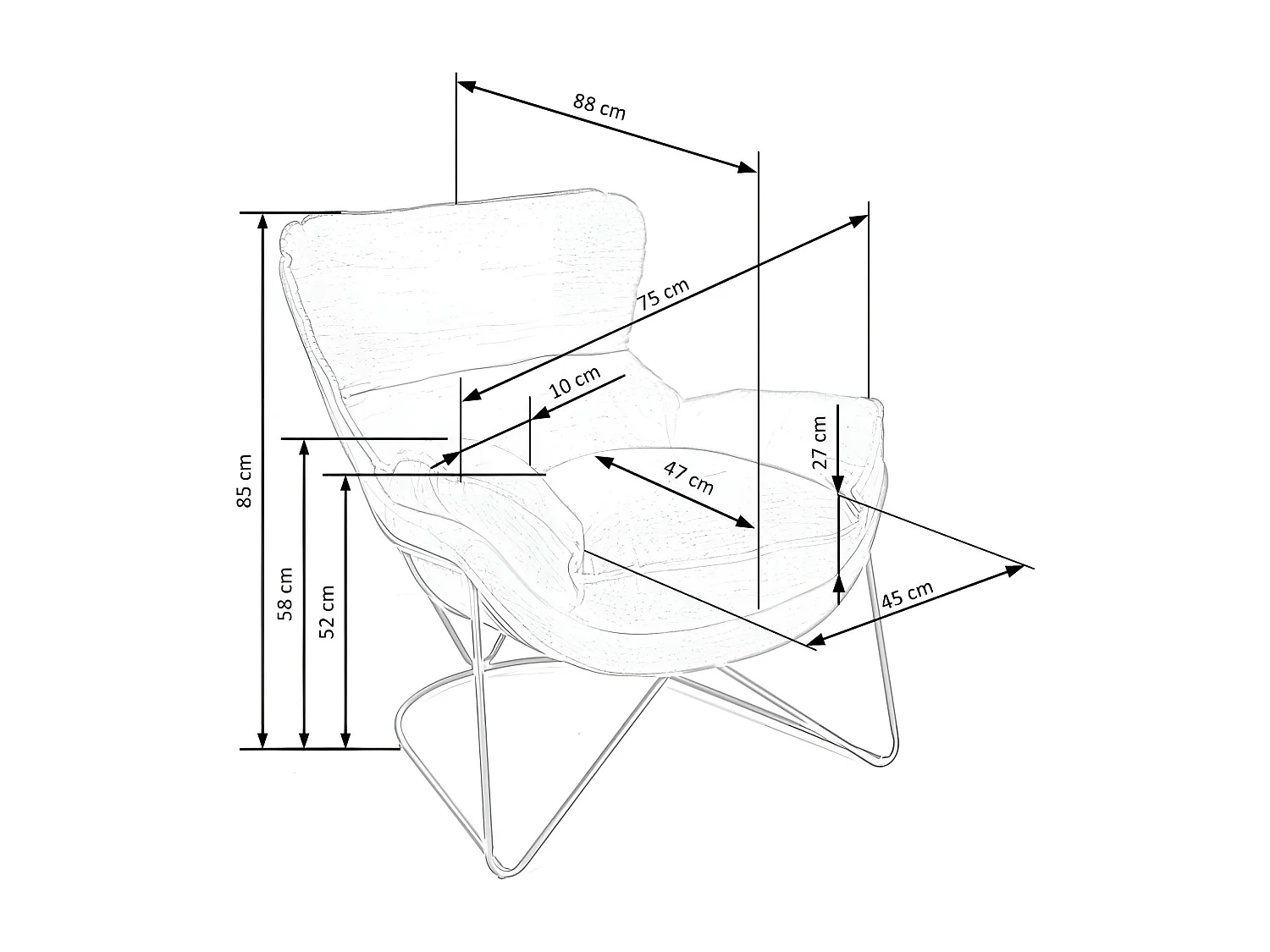 Relax Fauteuil Volker/Tissu/Anthracite