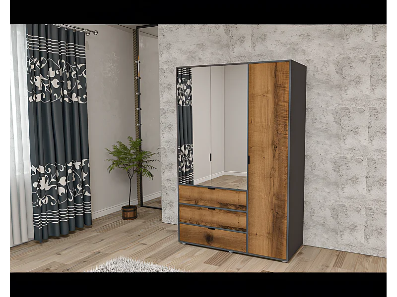 Armadio Deany M/ Marrone & Antracite
