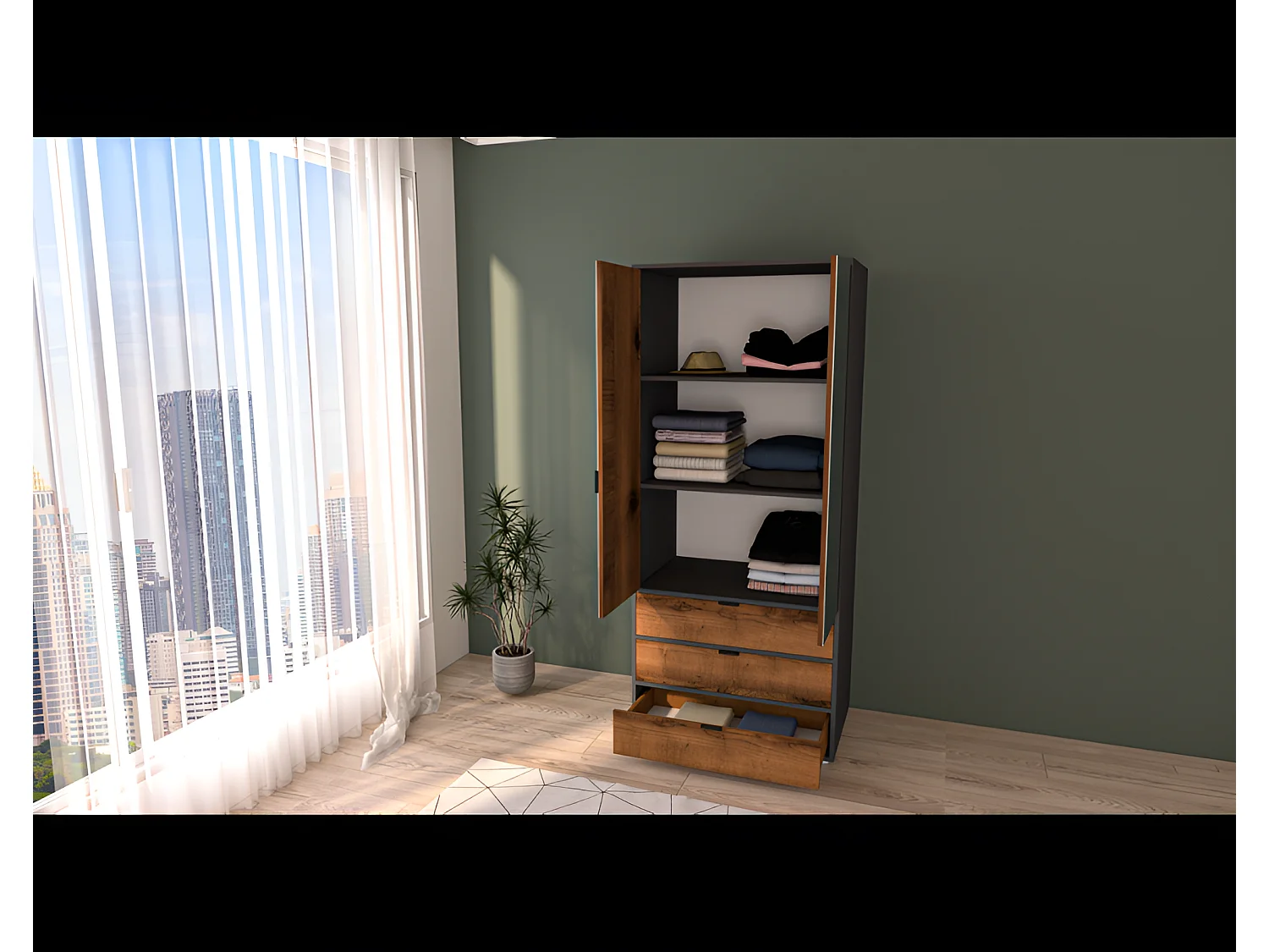 Armadio Deany S/Marrone