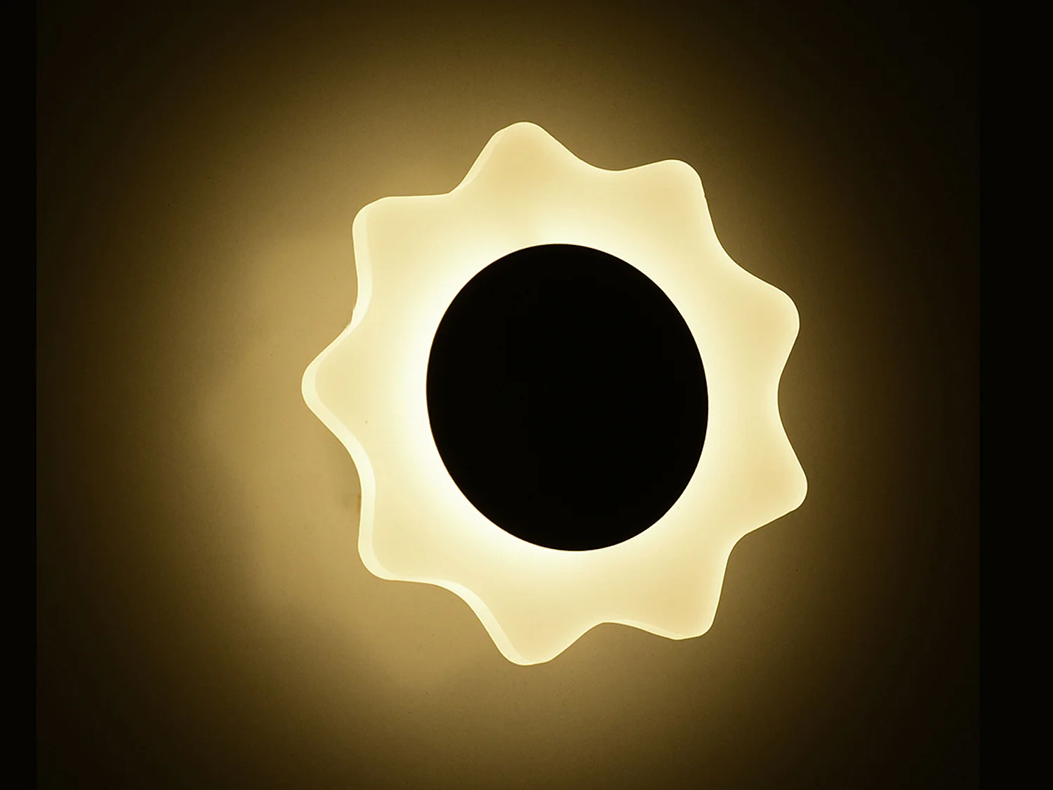 Luz LED montada na parede luz branca quente 6 W