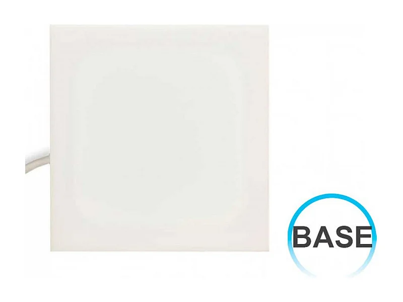 Base LED 10W enlazable cuadrada luz blanca neutra 30x30cm