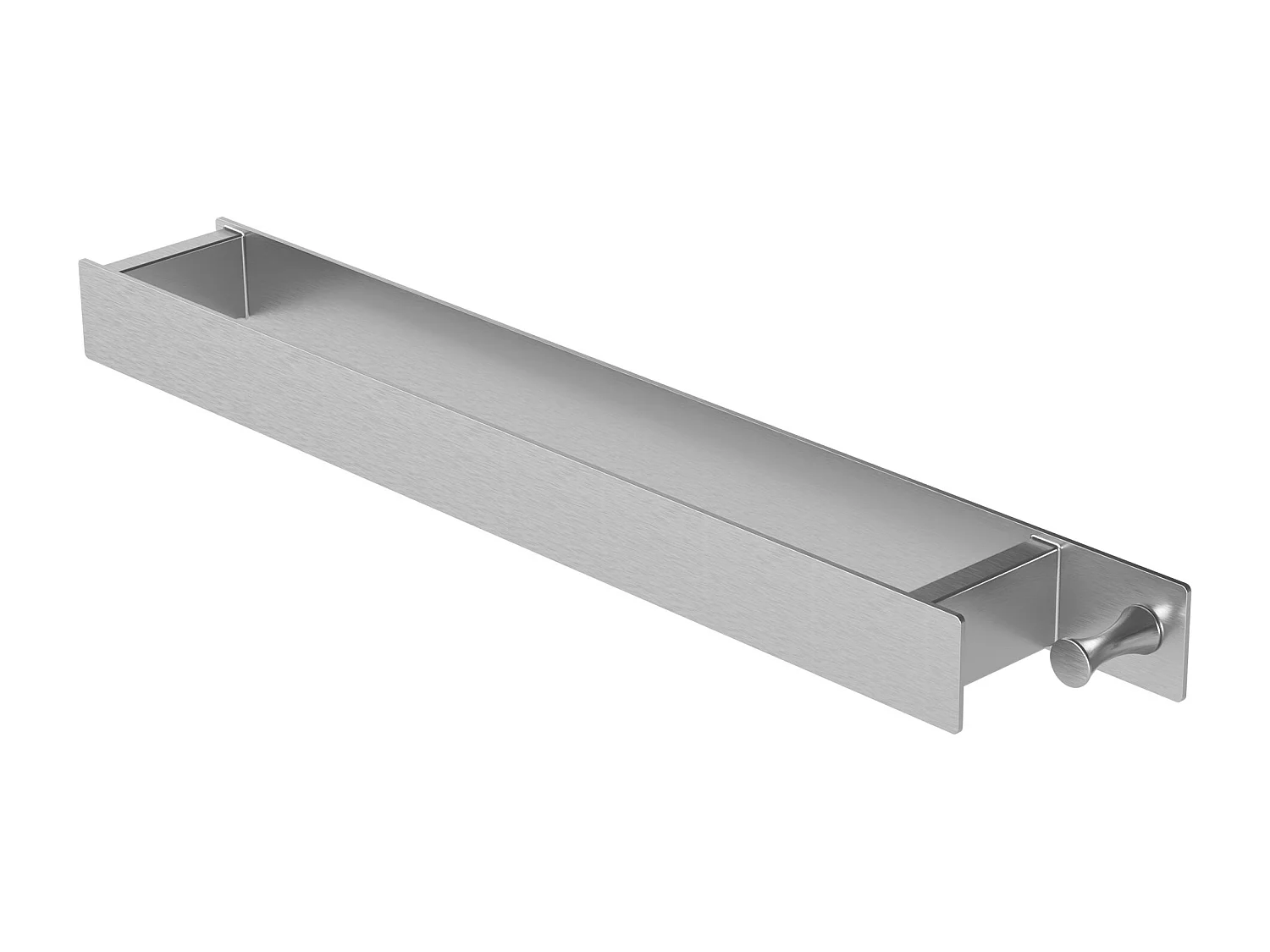 Toallero sin taladrar con gancho de acero plata soporte de toallas multiuso 42cm