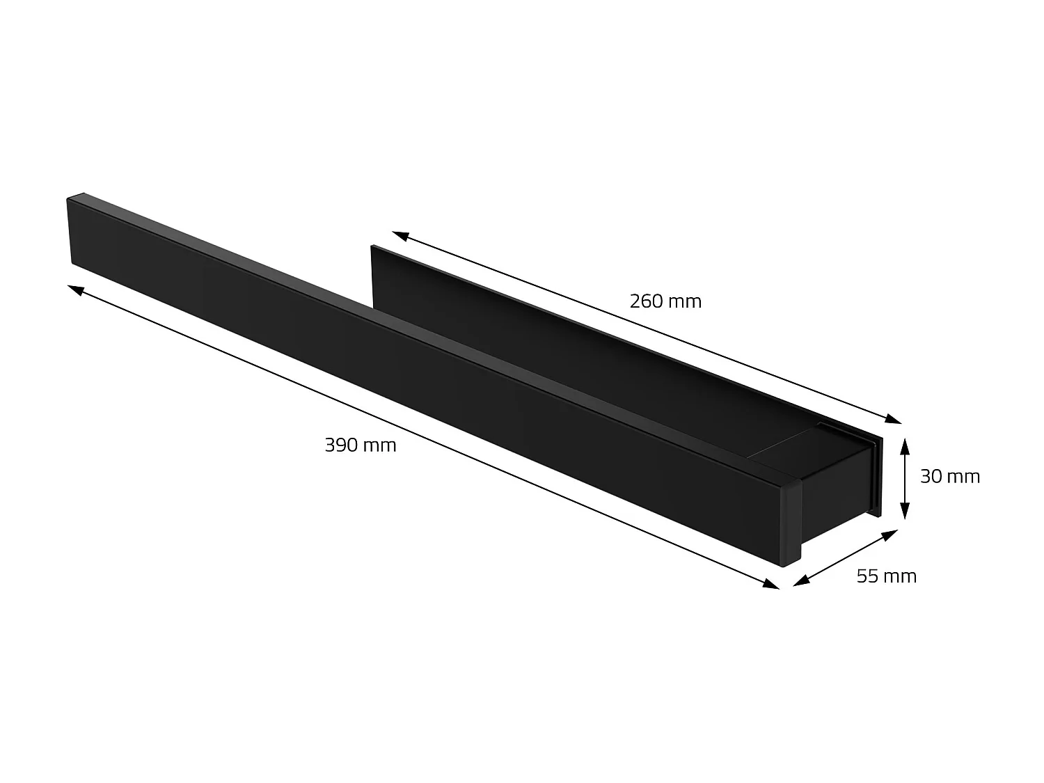 Portasciugamani supporto asciugamani da bagno con adesivo a muro in acciaio nero