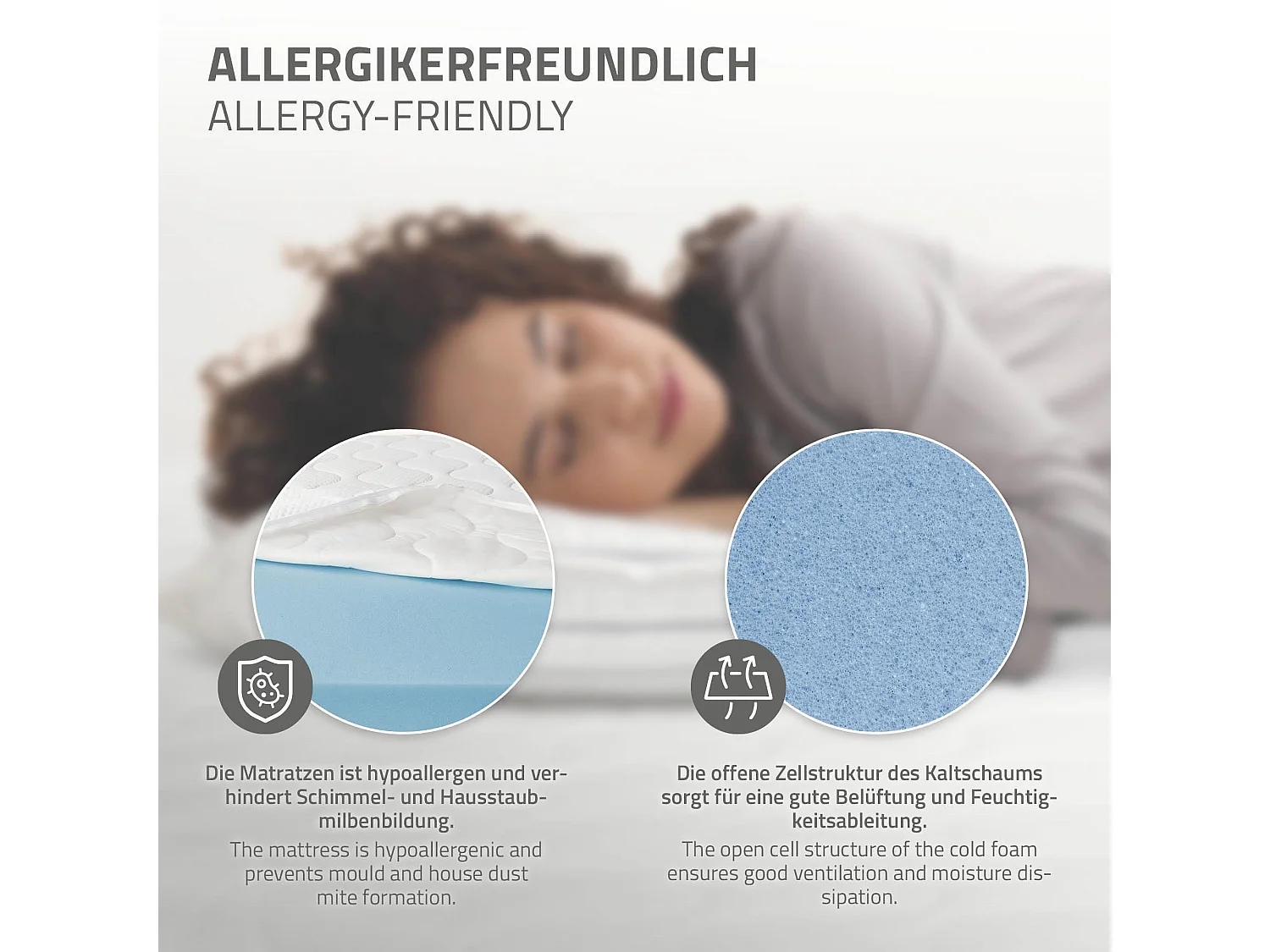 Cama de estructura metalica antracita 120x200cm con colchón de espuma fría 16 cm