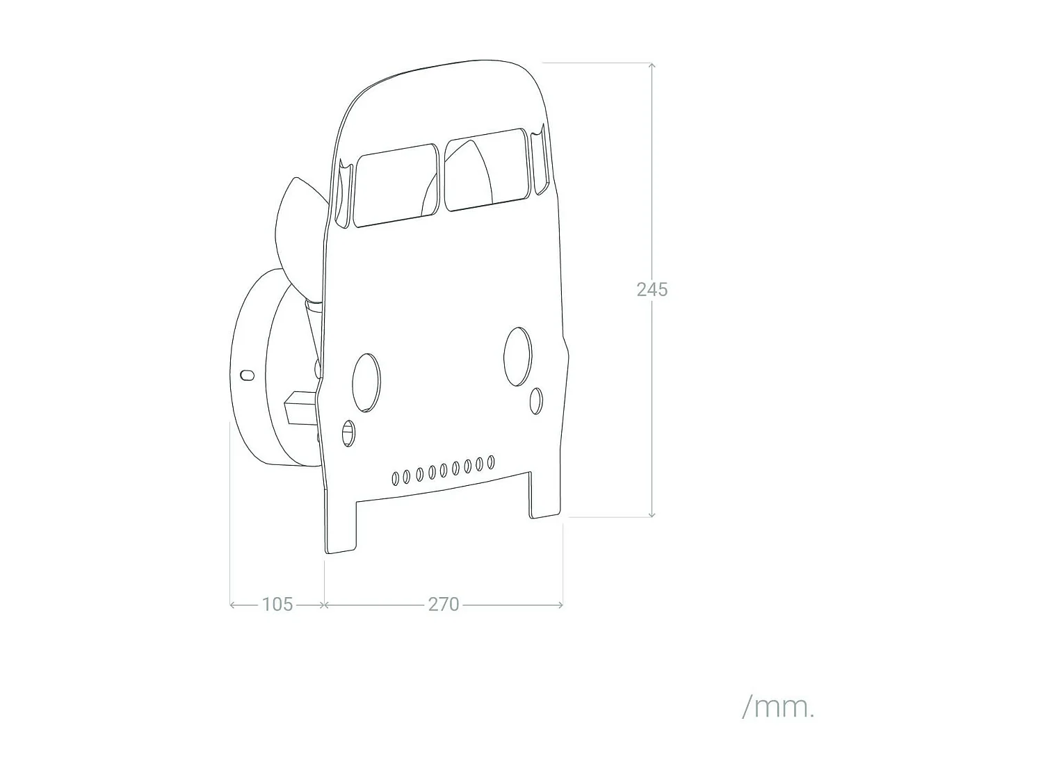 Applique Murale Kids Bois Bussi Naturel