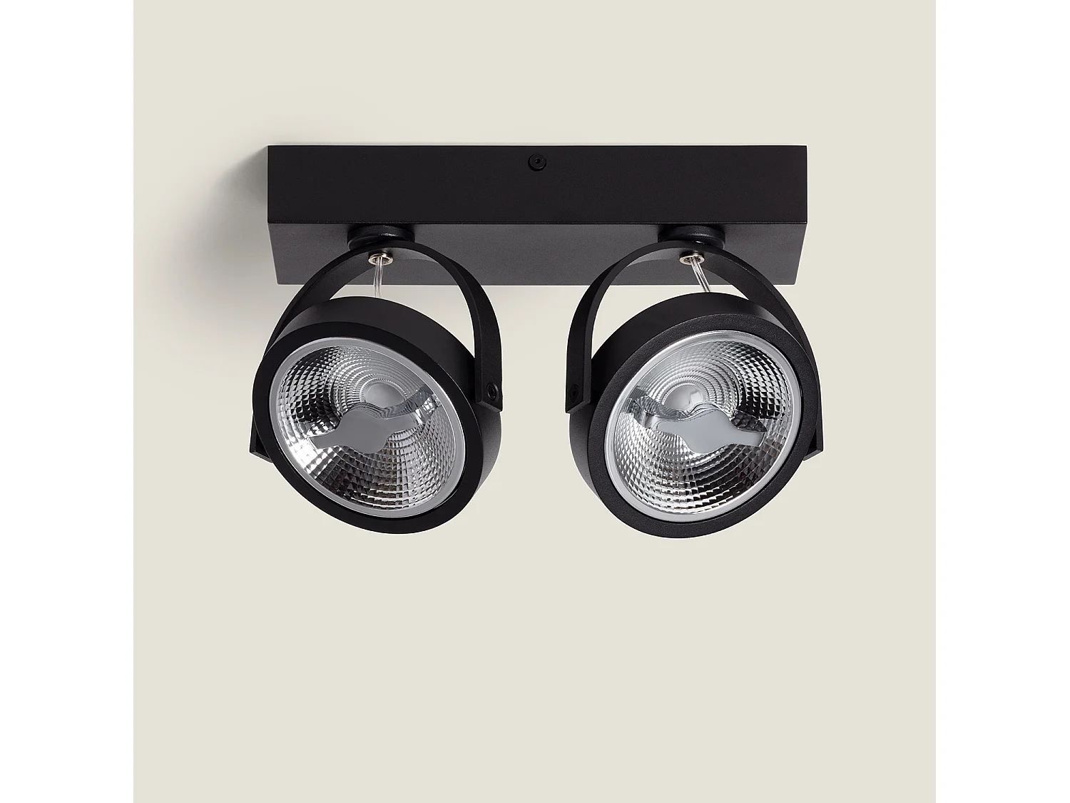 Spot LED 30W CREE en Saillie Orientable AR111 Dimmable Noir 4000K Blanc neutre