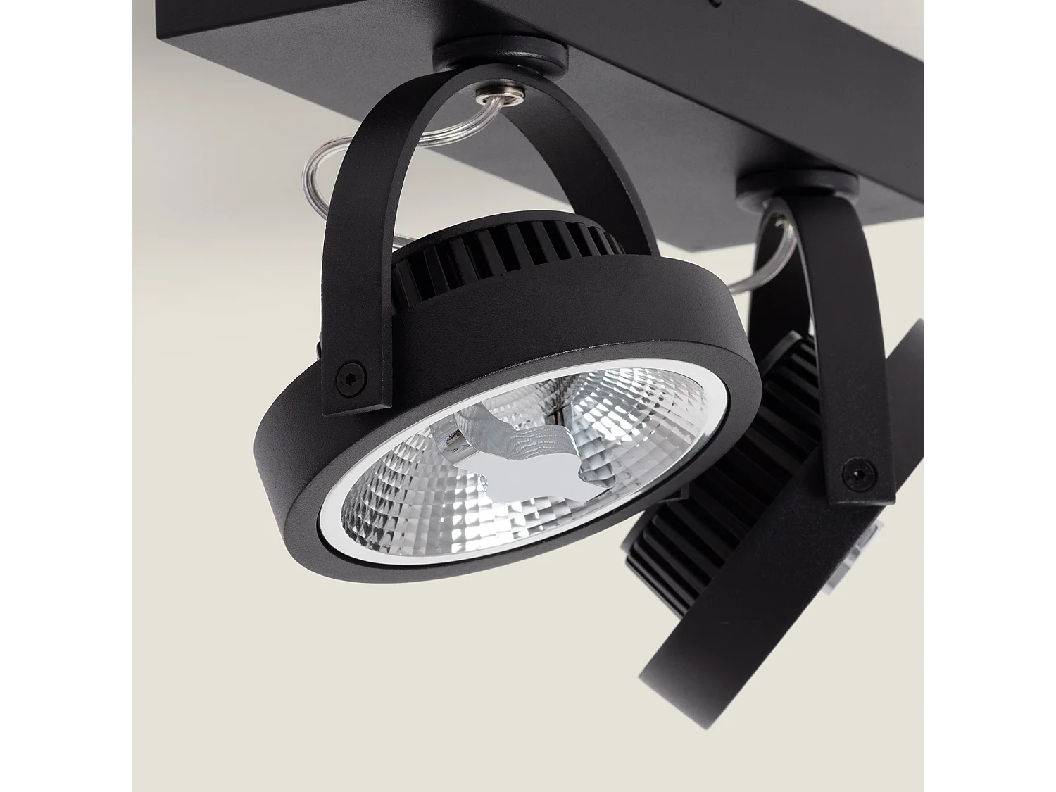 Spot LED 30W CREE en Saillie Orientable AR111 Dimmable Noir 4000K Blanc neutre