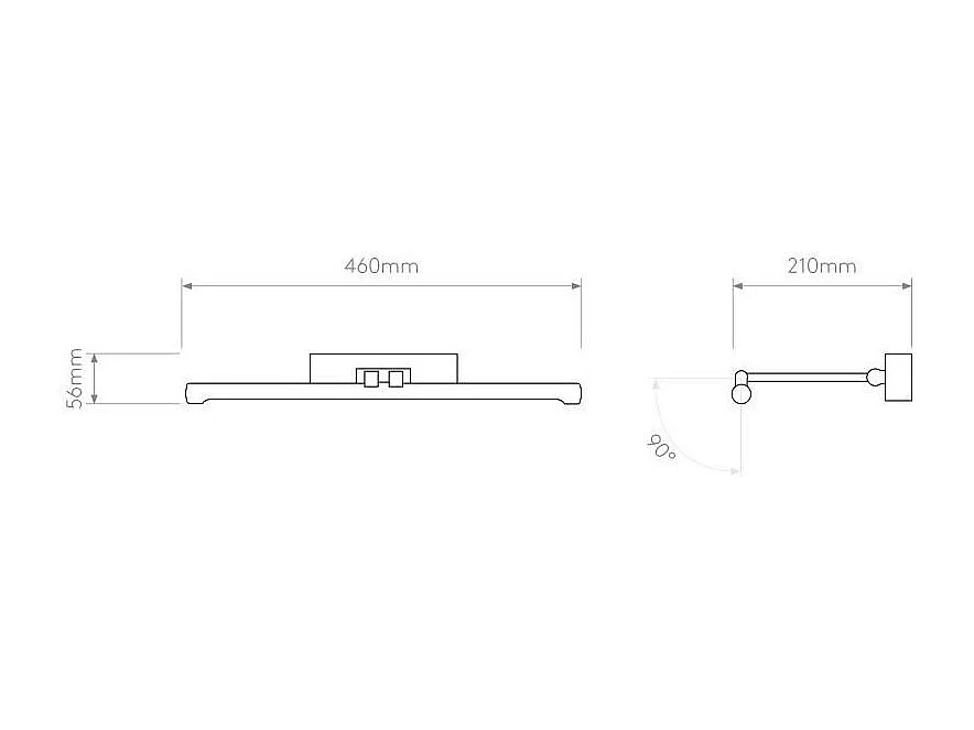 Applique Murale LED pour Tableau Eski - Laiton Antique 3000K Blanc chaud