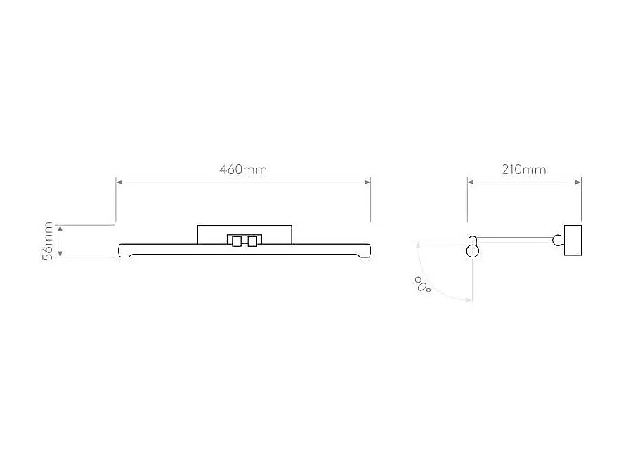 Applique Murale LED pour Tableau Eski - Laiton Antique 3000K Blanc chaud