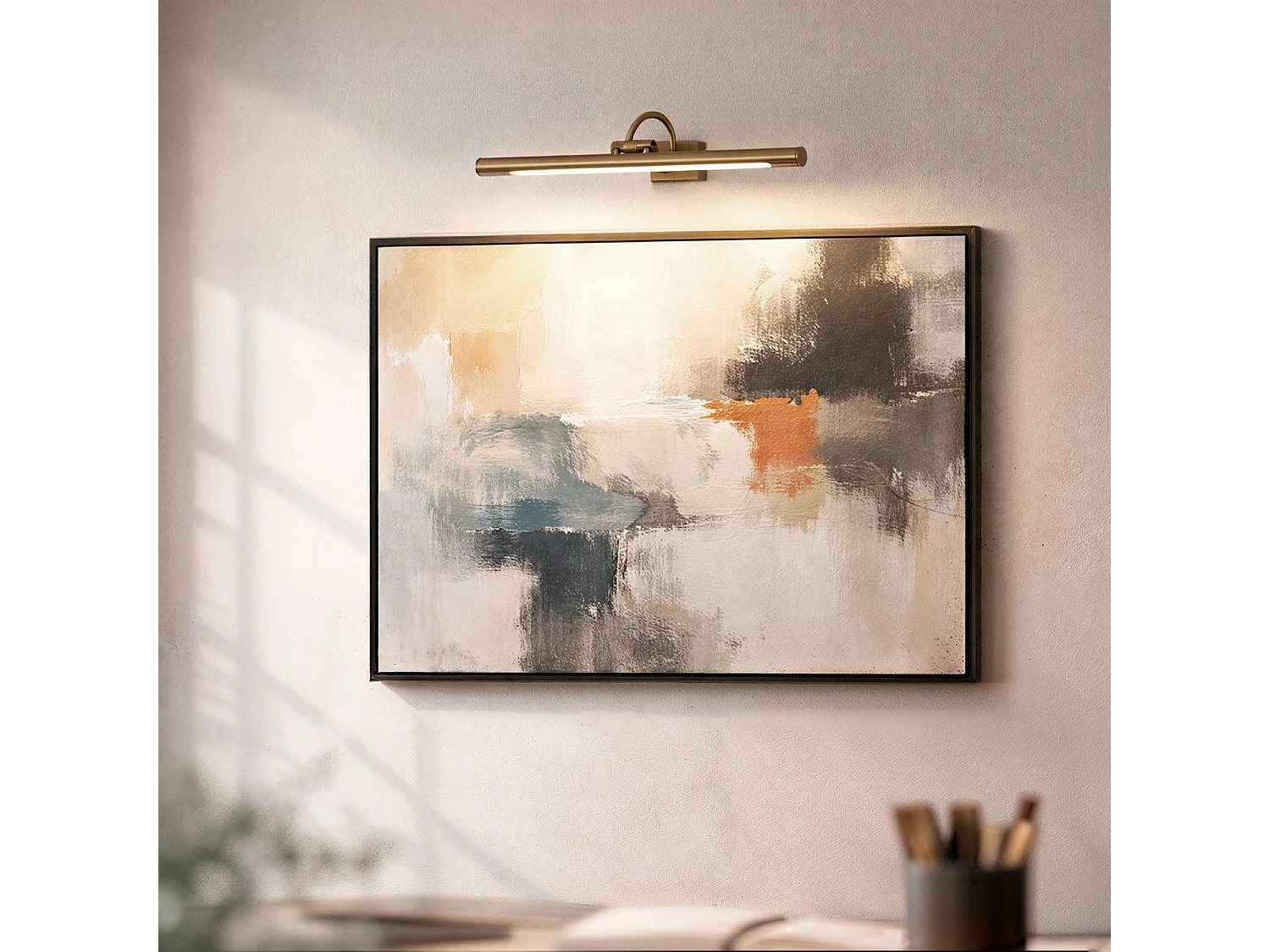 Applique Murale LED pour Tableau Eski - Laiton Antique 3000K Blanc chaud