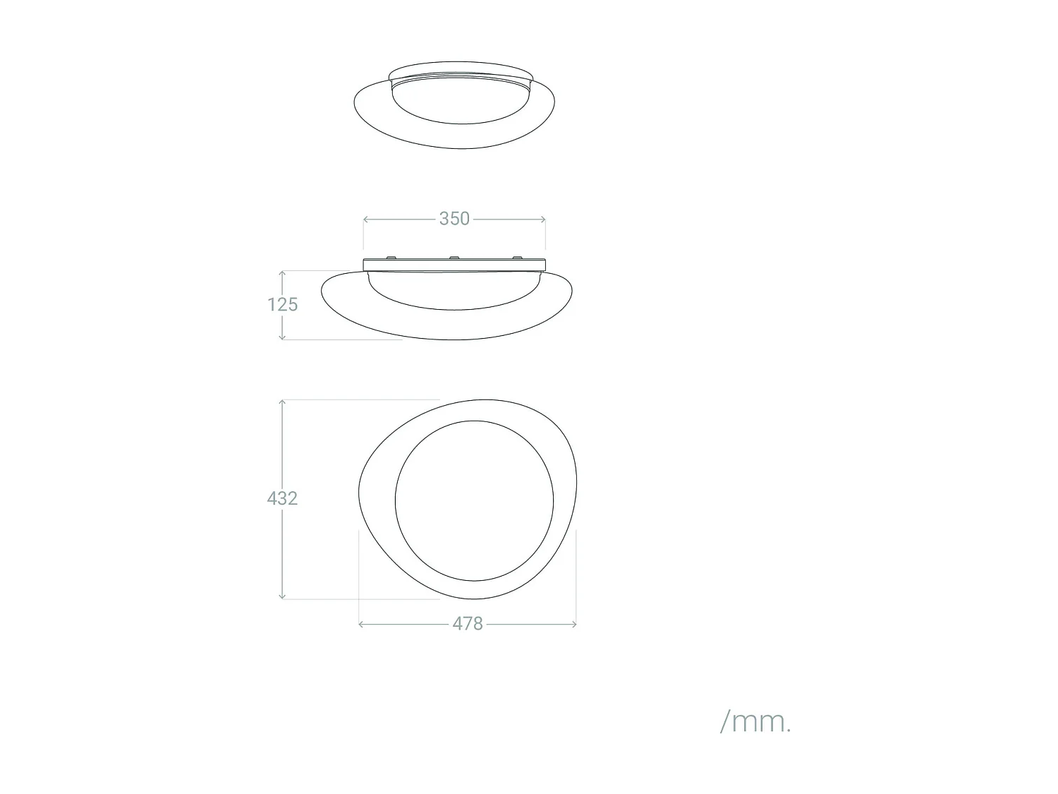 Applique da Parete LED 18W Metallo e Metacrilato CCT Selezionabile Camden M 2200K - 3000K - 4000K CCT