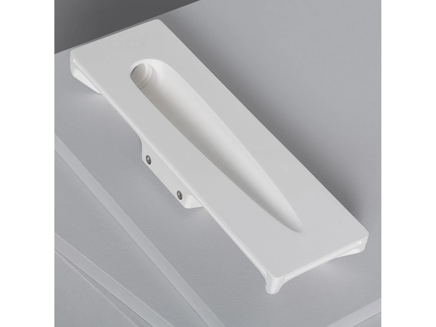 Applique Murale LED Intégration Plâtre/Placo 2W Coupe 323x103 mm 2700K Blanc chaud