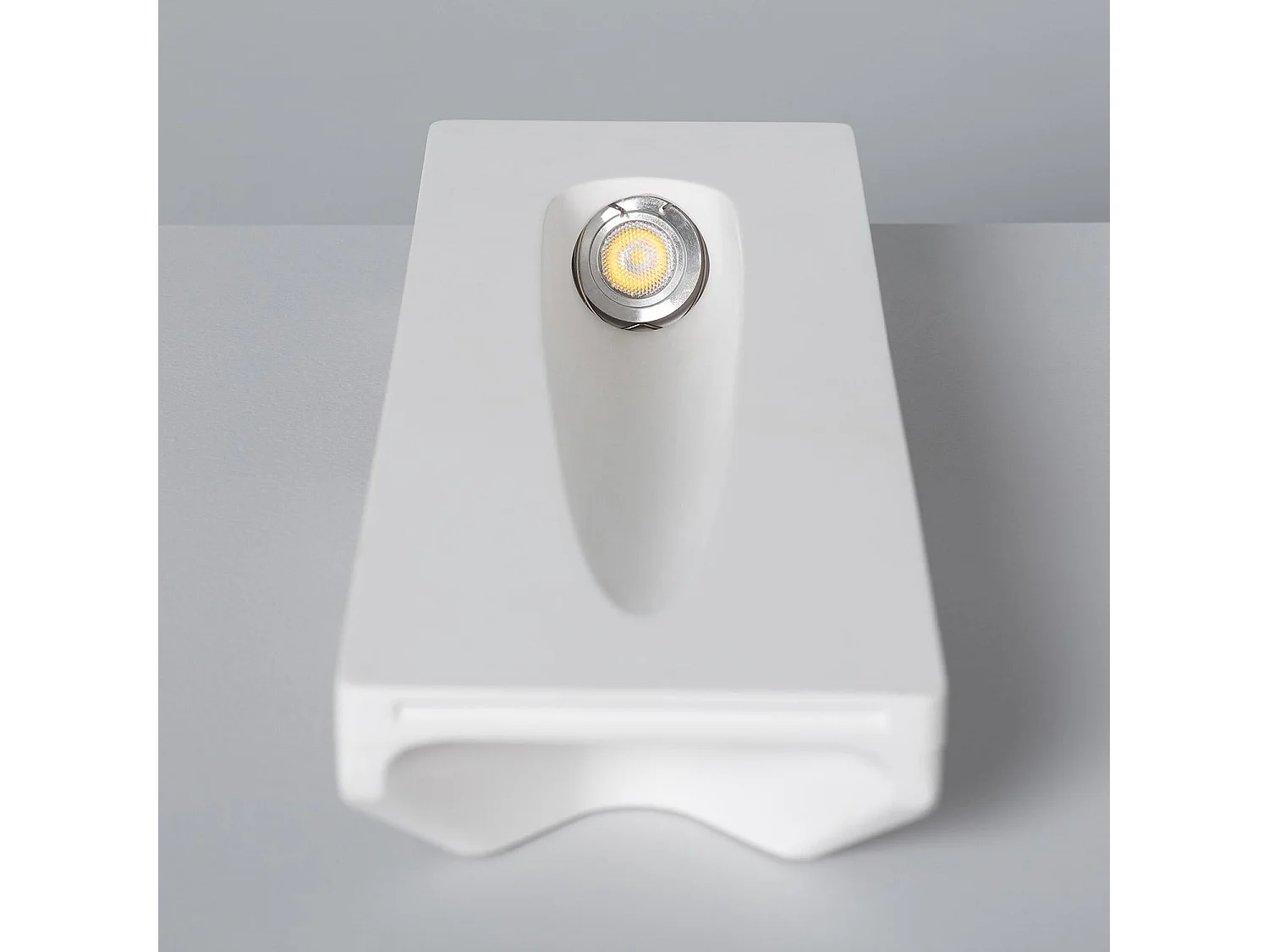 Applique Murale LED Intégration Plâtre/Placo 2W Coupe 323x103 mm 2700K Blanc chaud