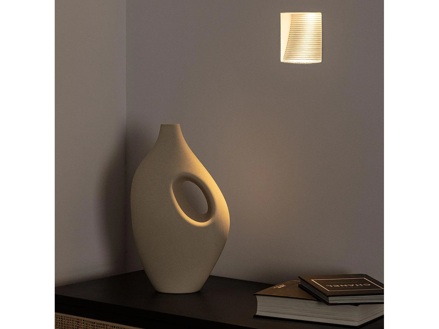 Applique Murale LED Intégration Plâtre/Placo 2W Coupe 353x293 mm 2700K Blanc chaud