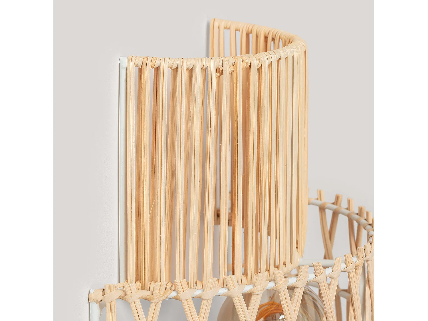 Aplique de Pared Papel Trenzado Masego L ILUZZIA Natural