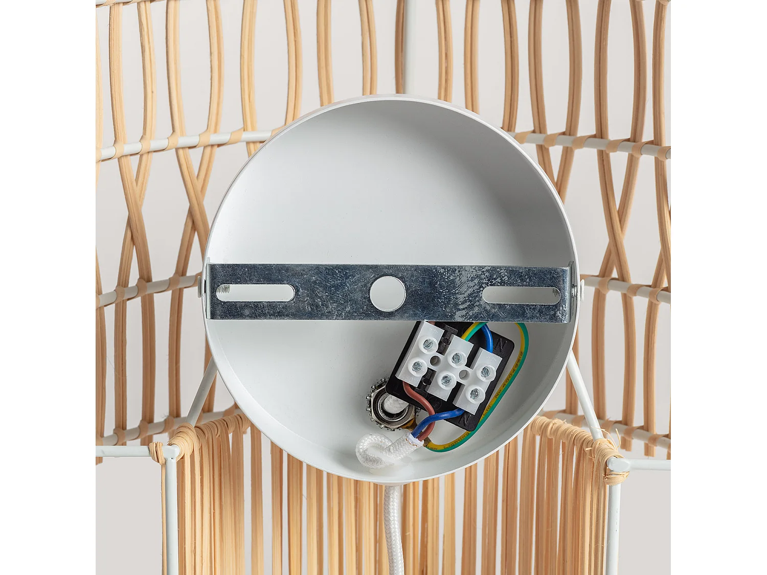 Applique Murale Papier Tressé Masego L ILUZZIA Naturel