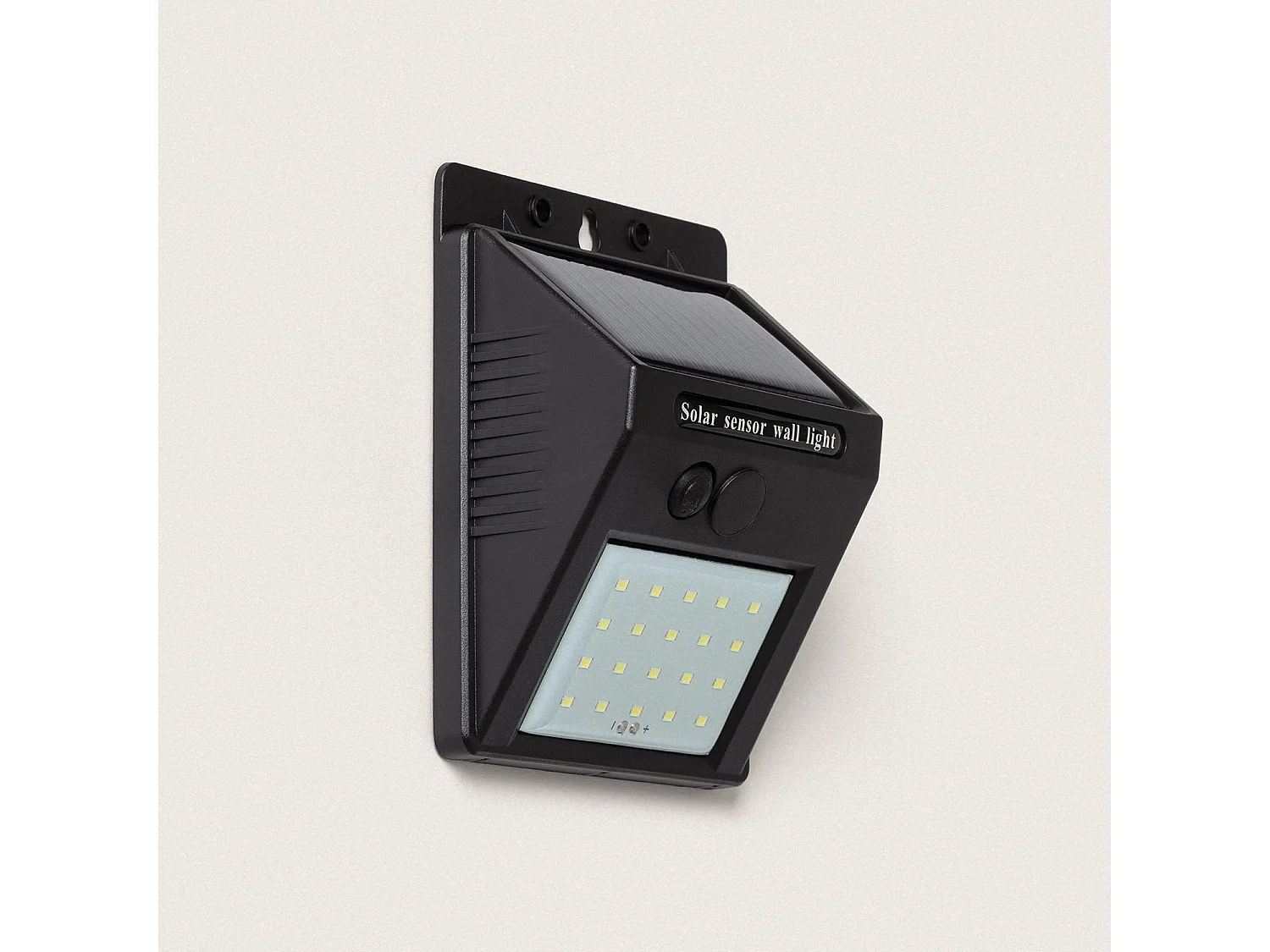 Applique Murale LED Extérieure Solaire IP65 Allumage Crépusculaire  6500K Blanc froid